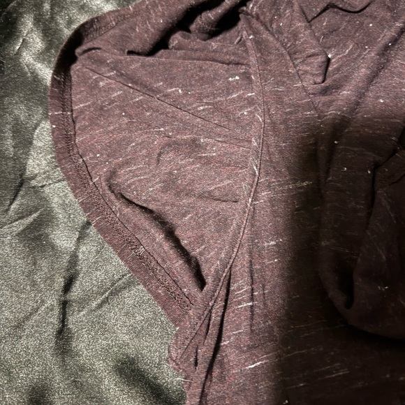 Anthropologie Plum Short Sleeve Ruffle Tee - Picture 6 of 10